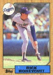 1987 Topps Baseball Cards      753     Rick Honeycutt